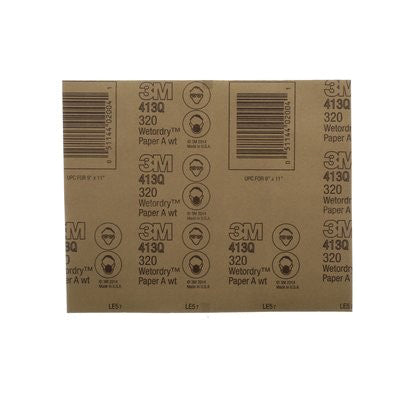 3M Wetordry Tri-M-Ite 600 Grit Black Abrasive Sheet 9 in x 11 in - Part 2000 β view 2
