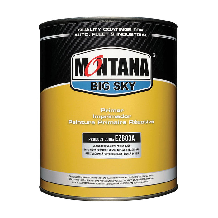 Montana Big Sky EZ603A-G Urethane Primer, 1 gal, Black, 534 g/L VOC