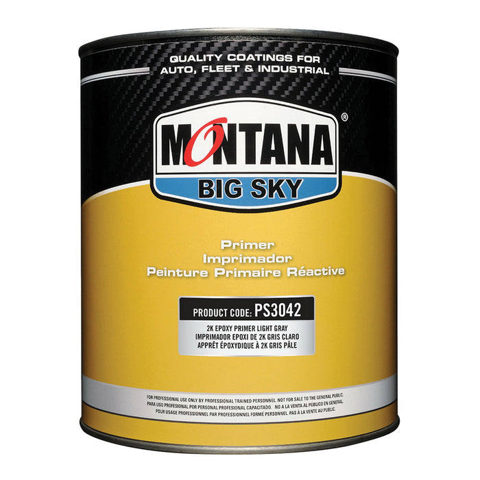 Montana Big Sky PS3042-G Epoxy Primer, 1 gal, Light Gray, 551 g/L VOC