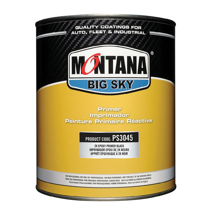 Montana Big Sky PS3045-G Epoxy Primer, 1 gal, Black, 551 g/L VOC