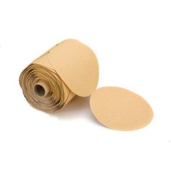 Mirka® Bulldog Gold 23314080 23 Series Semi-Open Coated Link Roll Sanding Disc, 5 in, P80 Grit, Aluminum Oxide