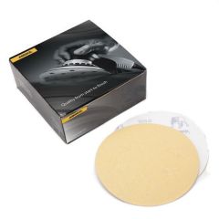 Mirka® Bulldog Gold 23332080 23 Series Semi-Open Coated Sanding Disc, 5 in, P80 Grit, Aluminum Oxide, PSA Attachment