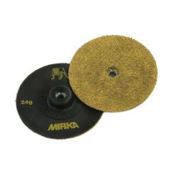 Mirka® Trim-Kut® 63-300-036 63 Series Semi-Open Coated Grinding Disc, 3 in Dia, 36 Grit, Gold