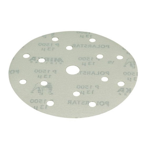 Mirka Abrasives, Inc. Mirka Polarstar FA61105092 FA Series Semi-Open Coated Grip-On Sanding Disc, 6