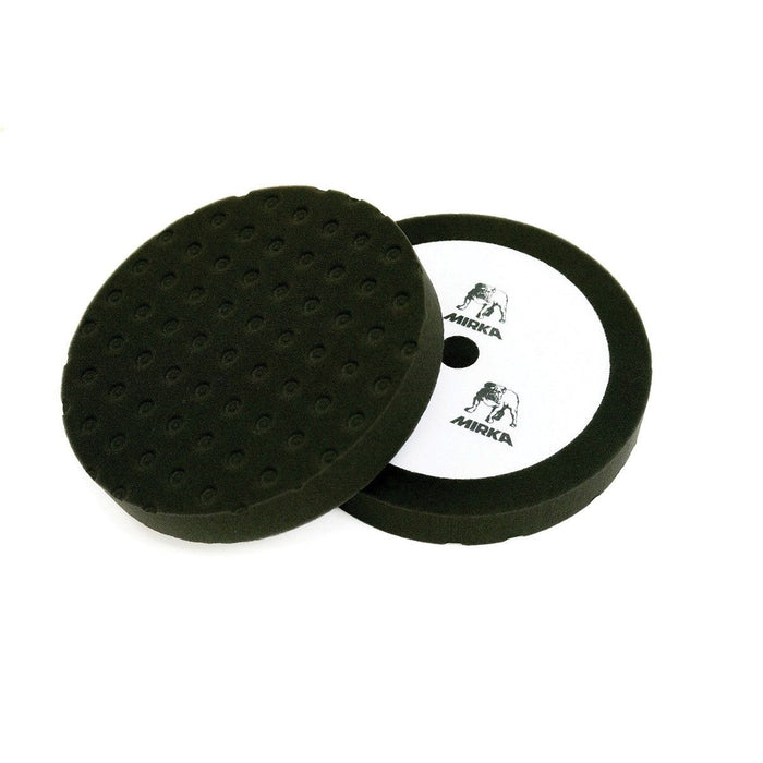 Mirka MPADBF-8 Polishing Pad, 8 in Dia, Hook and Loop Attachment, Foam Pad, Black