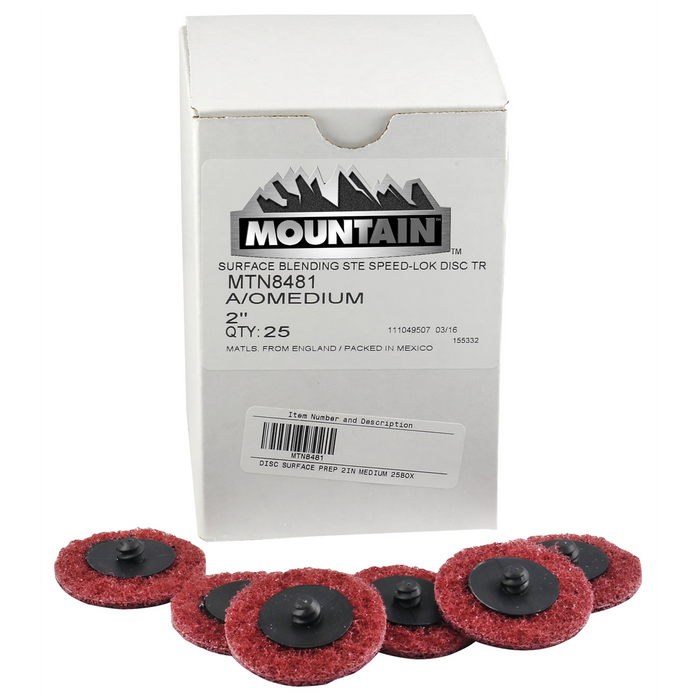 Mountain SURFACE PREP 2IN MEDIUM 25BOX