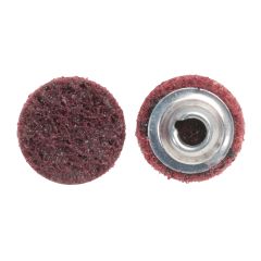 Norton® Bear-Tex® Rapid Prep® 17522 Non-Woven Quick Change Sanding Disc, 3 in Dia, 120 Grit, Maroon