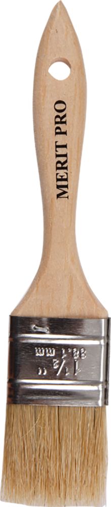 Oak Products National Oak Merit Pro 1603 Chip Brush, 1-1/2 in, 100% China Bristle, Wood Handle