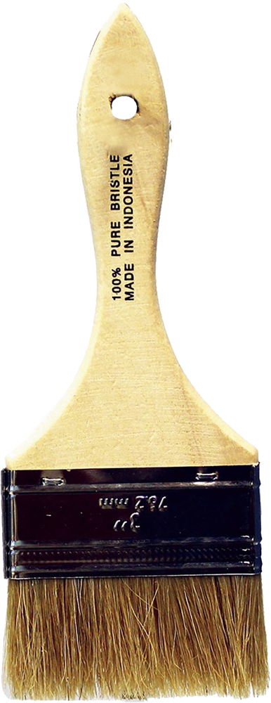 Oak Products National Oak Merit Pro 1606 Chip Brush, 3 in, 100% China Bristle, Wood Handle