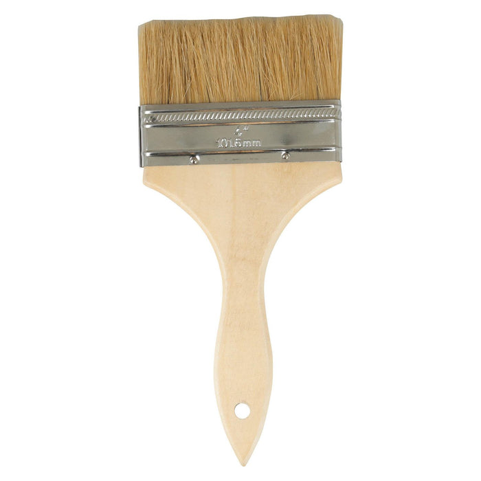 Oak Products National Oak Merit Pro 1607 Double Thick Chip Brush, 4 in, 100% China Bristle, Wood Han โ view 2