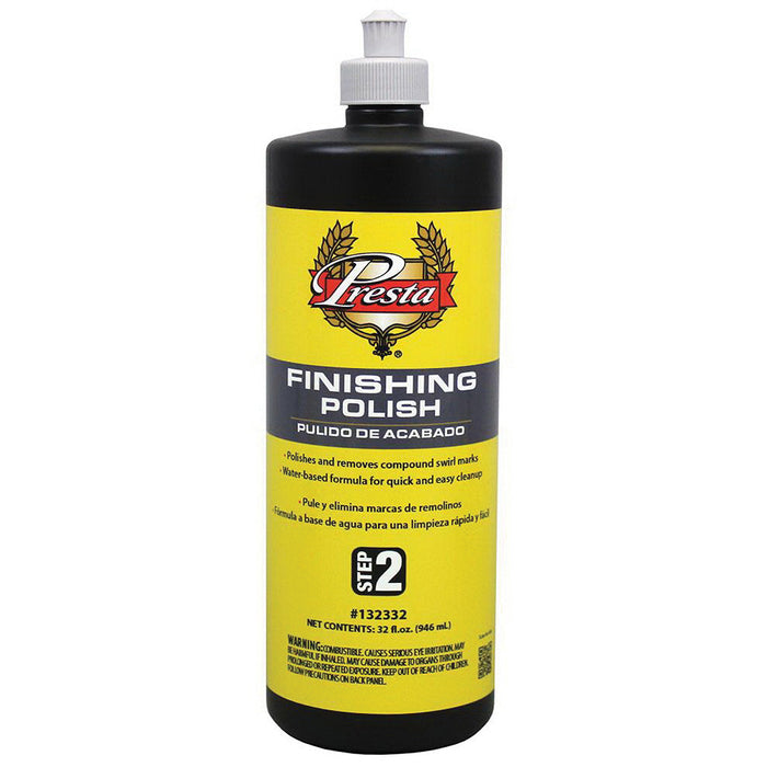 Presta Products Presta 132332 Finishing Polish, 32 oz Bottle, Light Gray