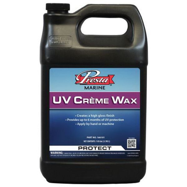 Presta Products Presta 166101 UV Creme Wax, 1 gal Can, Yellow