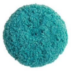 Presta 890143 Single Sided Light Cutting Pad, 9 in Dia, Hook and Loop Attachment, Blended Wool Pad, Green