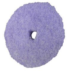 Presta PACE™ 890197 Single Sided Heavy Cut Cutting Pad, 6-1/4 in Dia, Foamed Wool Pad, Purple