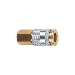 Amflo® Hi Flo® C90 Coupler, 1/4 in, FNPT, Brass