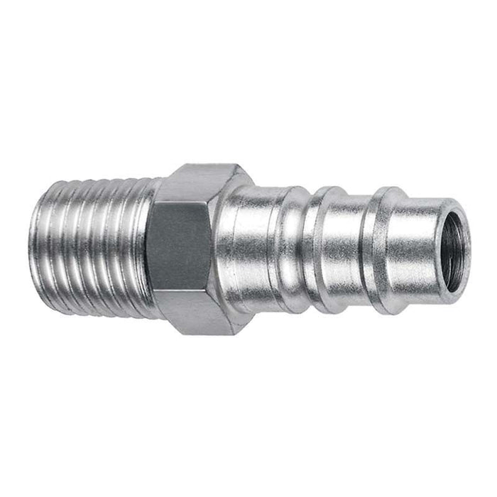 Plews - Edelmann Amflo CP91 HI FLO Plug, 1/4 in, Coupler Plug x MNPT, Steel, HI FLO