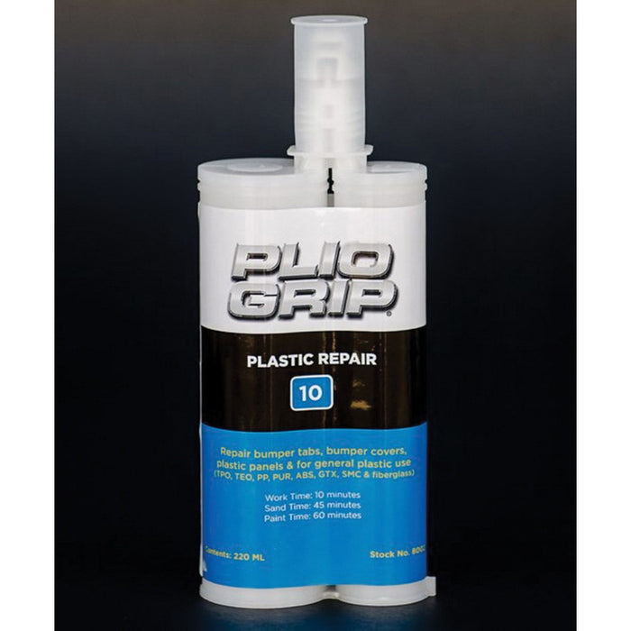 Plio-Grip Plastic Repair 10 8002 Plastic Repair, 220 mL Cartridge, Beige (Part A), Black (Part B)