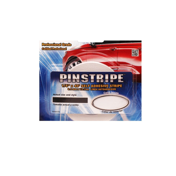 Prostripe R51208 Single Color Solid Striping Tape, 150 ft x 1/4 in, White