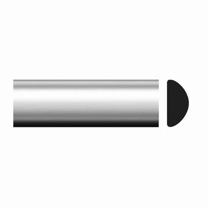 Protekto Trim 37-531 Half Round Wheel Well Molding, 20 ft L x 7/16 in W, Black