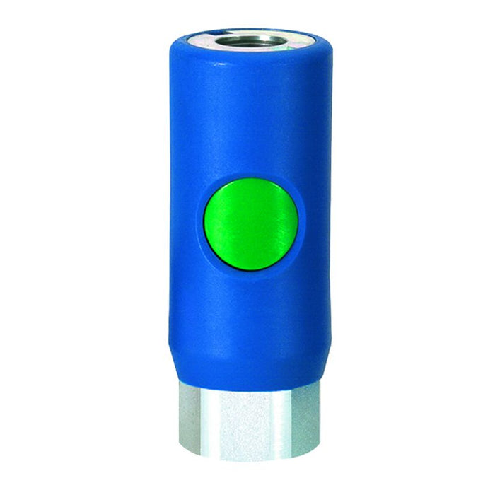 Prevost 3/8" high flow female regular quick 3/8" coupler. 1/2" NPT.