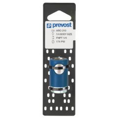 Prevost ARC 061201CP Aro 210 Interchange Silicone-Free Regular Quick Coupler on Plate, 1/4 in, FNPT, Stainless Steel