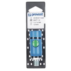 Prevost ERC 071251CP High Flow Interchange Silicone-Free Regular Quick Coupler on Plate, 1/4 in, MNPT, Stainless Steel