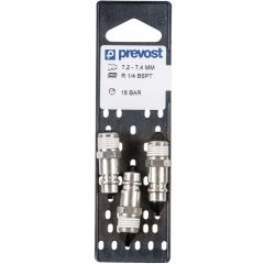 Prevost ERP 076251P3 High Flow Interchange Parallel Plug on Plate, 1/4 in, Tapered MNPT, Treated Steel