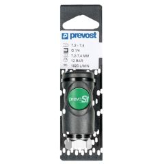 Prevost PrevoS1 ESI 071201CP High Flow Interchange Safety Quick Coupler on Plate, 1/4 in, Tapered FNPT