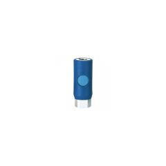 Prevost IRC 081202 Industrial Interchange Coupler, 3/8 in, FNPT, Composite Body, Stainless Steel Insert, Blue