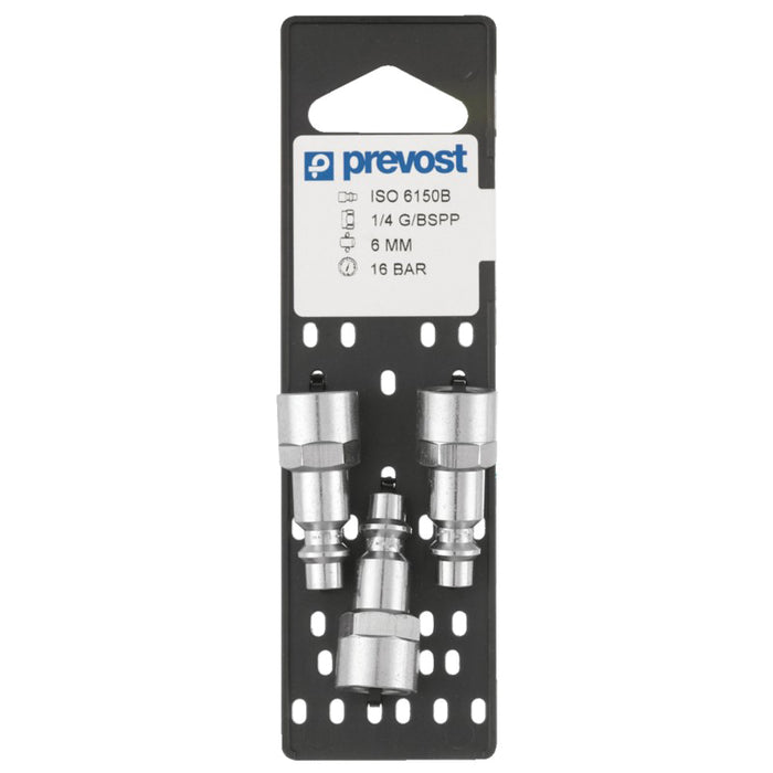 Prevost IRP 066201P3 Industrial Interchange Parallel Plug on Plate, 1/4 in, Tapered FNPT, Treated St