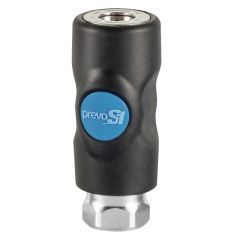 Prevost PrevoS1 ISI 061202 Industrial Interchange Safety Quick Coupler, 3/8 in, Tapered FNPT, Polyester Composite