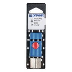 Prevost URC 061201CP Automotive Interchange Regular Quick Coupler on Plate, 1/2 in, Tapered FNPT, Stainless Steel