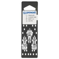 Prevost URP 066251P3 Automotive Interchange Parallel Plug on Plate, 1/4 in, Tapered MNPT, Treated Steel