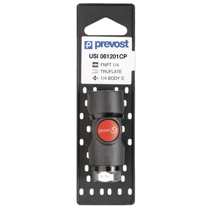 Prevost PrevoS1 USI 061201CP Automotive Interchange Safety Quick Coupler on Plate, 1/4 in, Tapered F