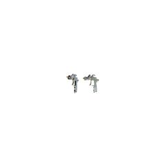 PRO-TEK 4000GH-1.8 4000GH Series HVLP Gravity Feed Spray Gun, 1.8 mm Nozzle, 600 mL Container, 9 cfm, 15 to 28 psi