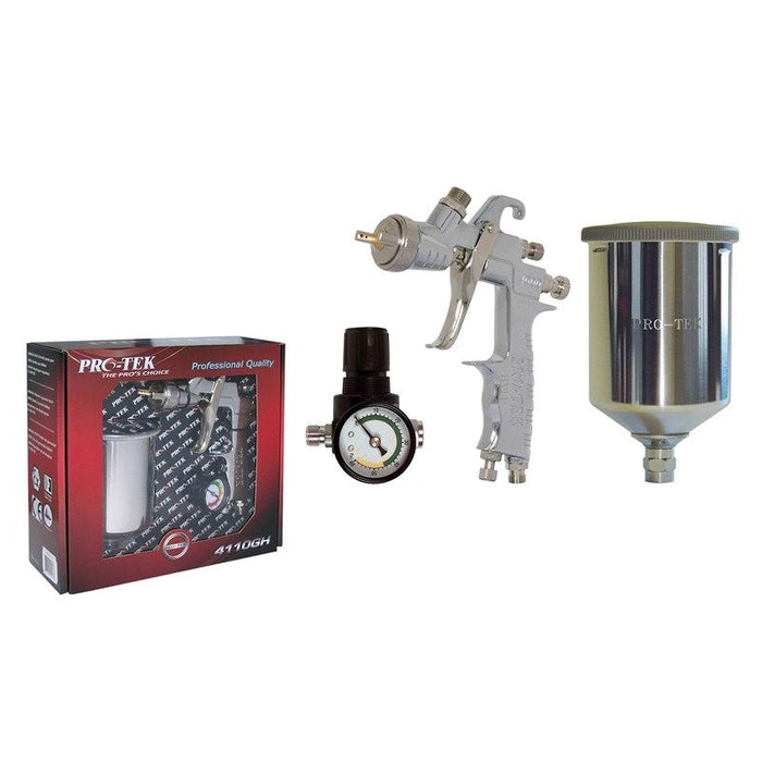 Pro-Tek Spray Equipment 4110GH-1.4 4110GH Series HVLP Gravity Spray Gun Kit, 1.4 mm Nozzle