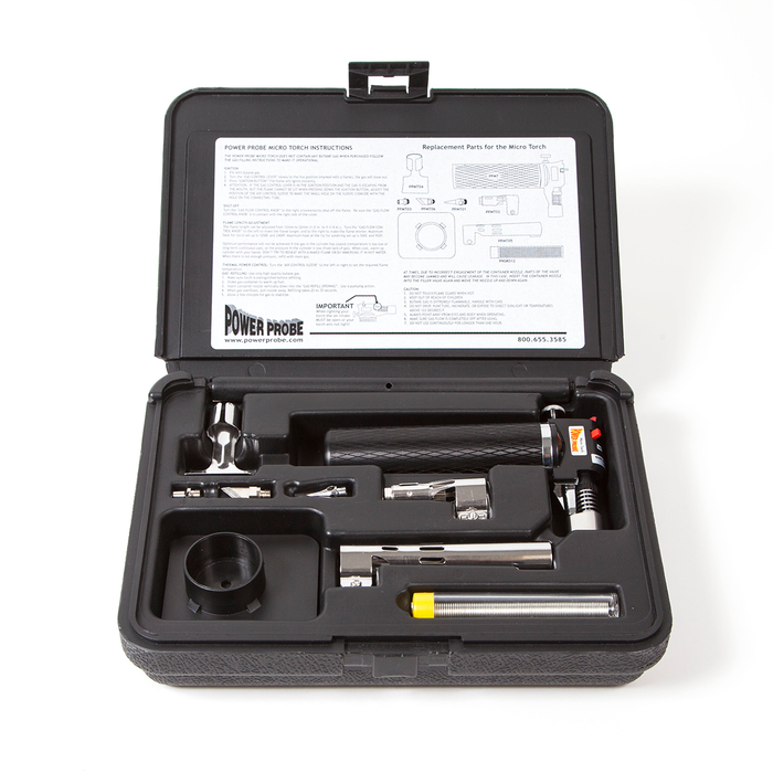 Power Probe Diagnostic Tools The Power Probe Micro Torch Kit is a Butane (not included) powered tool