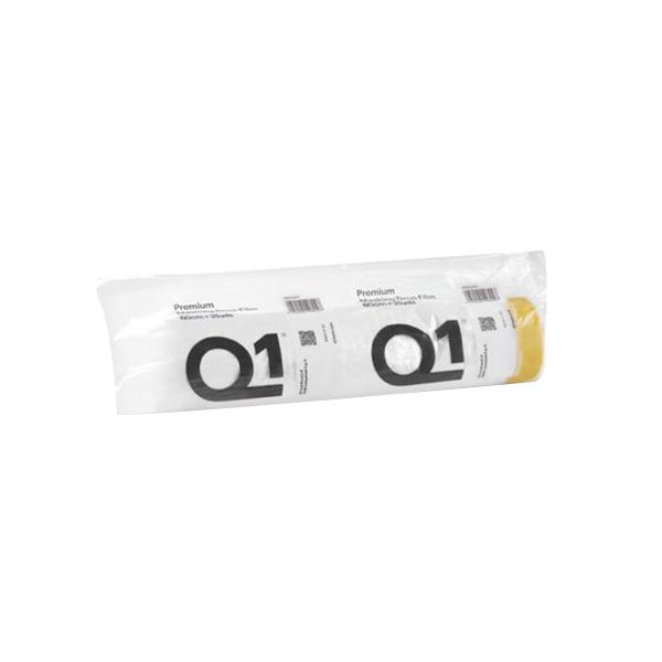 Q1 Products MDF0260 Premium Masking Drop Film, 25 yd L x 60 cm W, HDPE, Sun Yellow (Tape), Clear (Fi — view 3