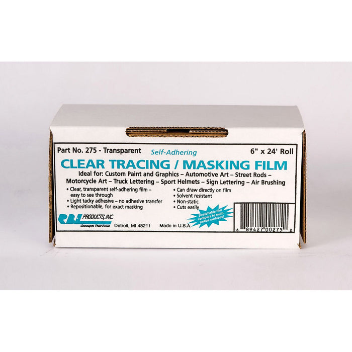 RBL Products, Inc. 277 Tracing/Masking Film Roll, 2 in W x 24 ft L, Clear/Transparent, Polyethylene,