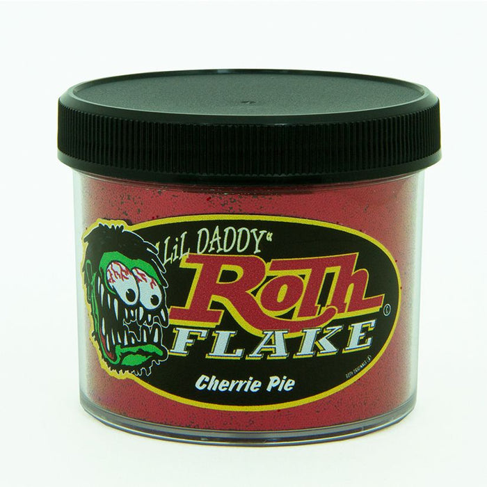 Roth Flake & Pearl Product Cherrie Pie Solid Metal Flake, Monster .025 Size, 2oz Jar