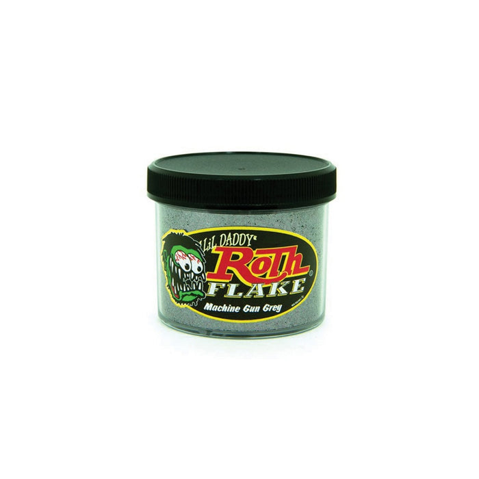 Roth Flake & Pearl Product Machine Gun Gray Metal Flake RF110 2 oz Jar