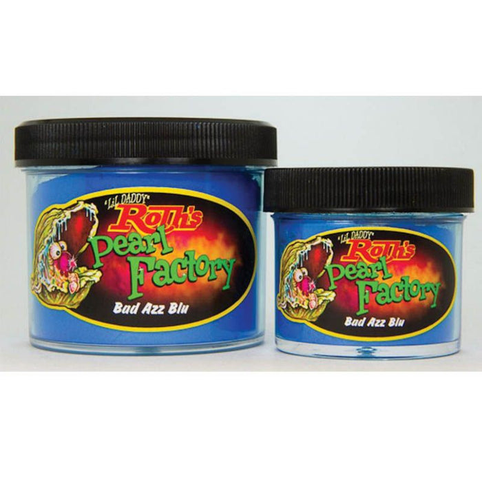 Roth Flake & Pearl Product RPF 102S RPF Series Solid Pearl, 1 oz Jar, Bad Azzz Blue — view 2