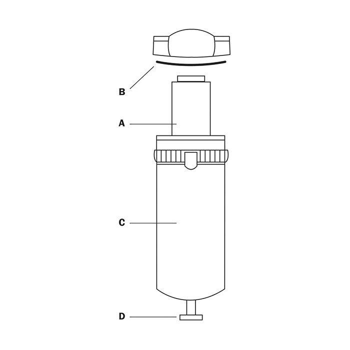 Reading Technologies RTi DE401 1-Stage Replacement Filter Element, For Use With DE Series 25 scfm De — view 2