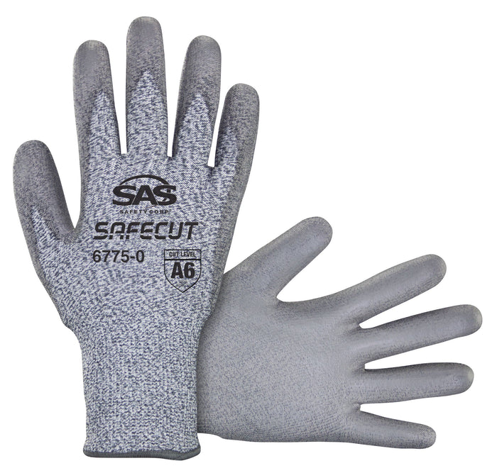 SAS Safety Safecut Hppe Knit Pu Palm Glove - Bulk - M
