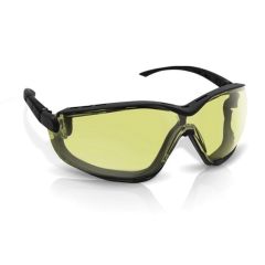 SAS® Gloggles™ 5103-02 Safety Goggles, Yellow Lens, Black Frame