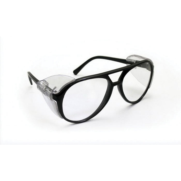 SAS Safety Corp. Classic Style 5125 Lightweight Safety Glasses, Clear Lens, Black Frame