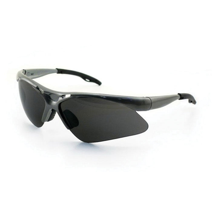 SAS Safety Corp. Diamondbacks 540-0101 Lightweight Safety Glasses, Universal, Gray Lens, Gray Frame