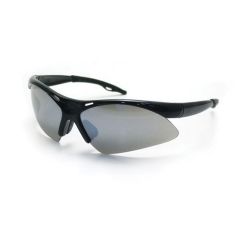 SAS® Diamondbacks™ 540-0203 Lightweight Safety Glasses, Universal, Smoke Mirror Lens, Black Frame
