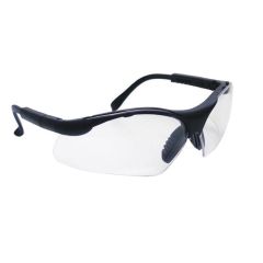 SAS® Sidewinders® 541-0000 Lightweight Safety Glasses, Universal, Clear Lens, Black Frame