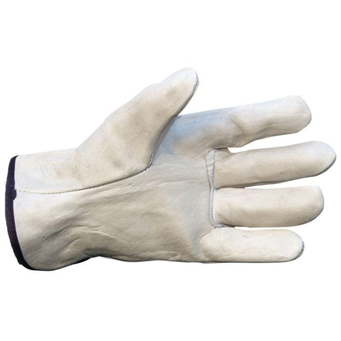 SAS Safety 6526 Driver Gloves, Medium, Pigskin Leather, White